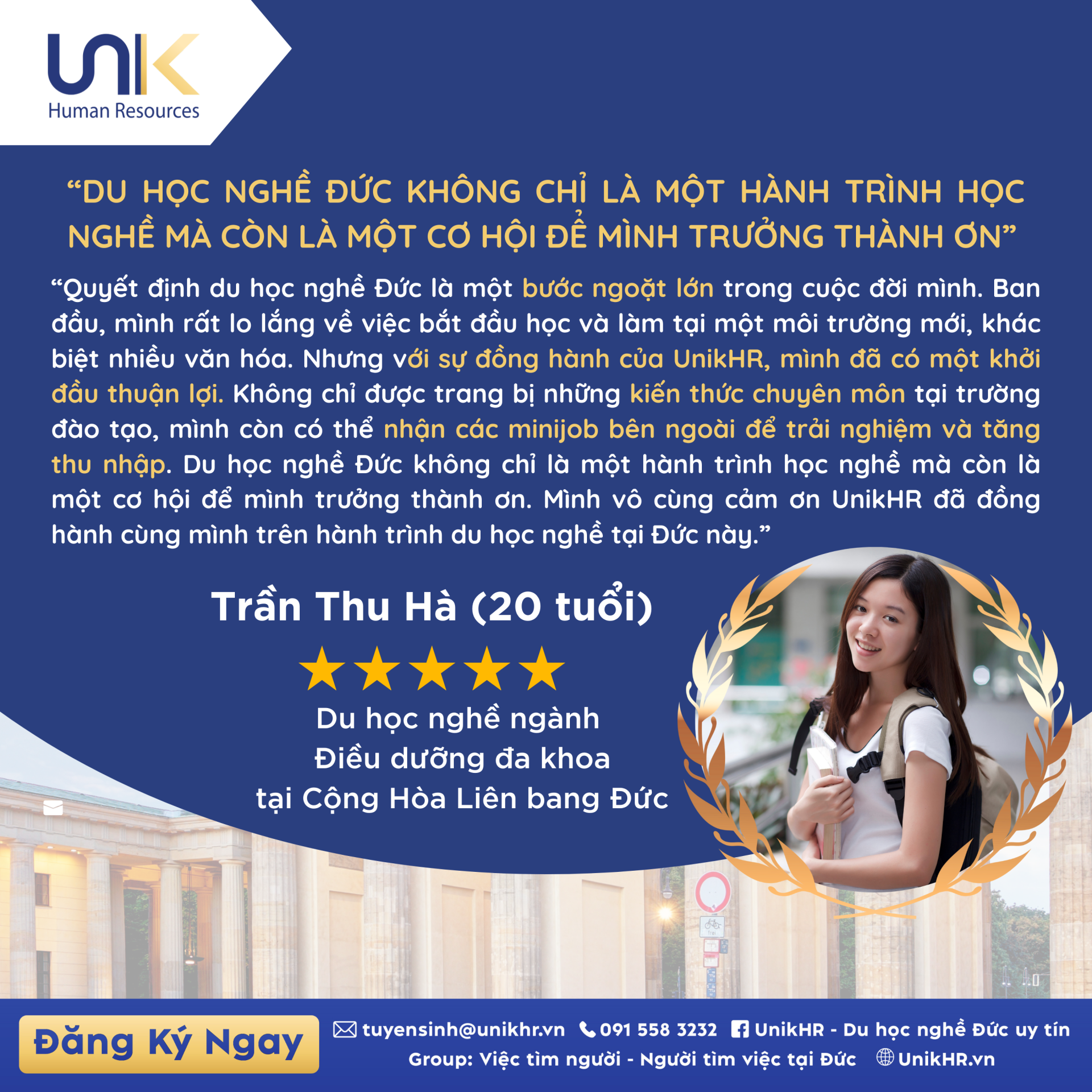 FEEDBACK HỌC VIÊN ĐỒNG HÀNH CÙNG UNIKHR